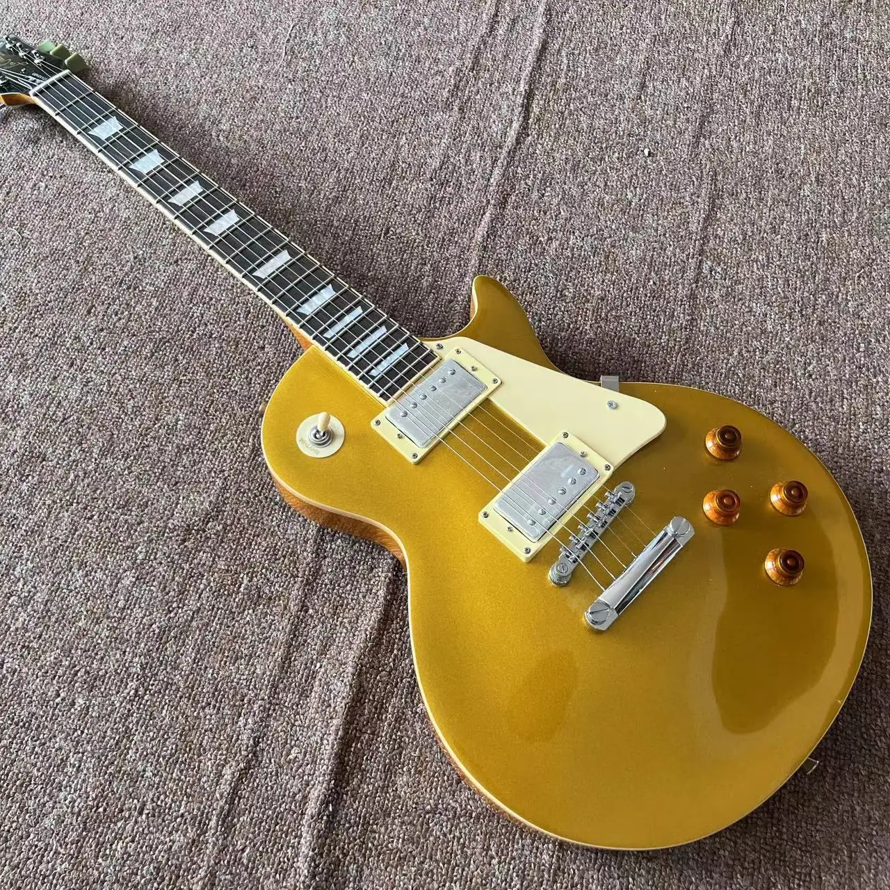 

Стандартная электрическая гитара золотого цвета, 6 моделей, фотогитара