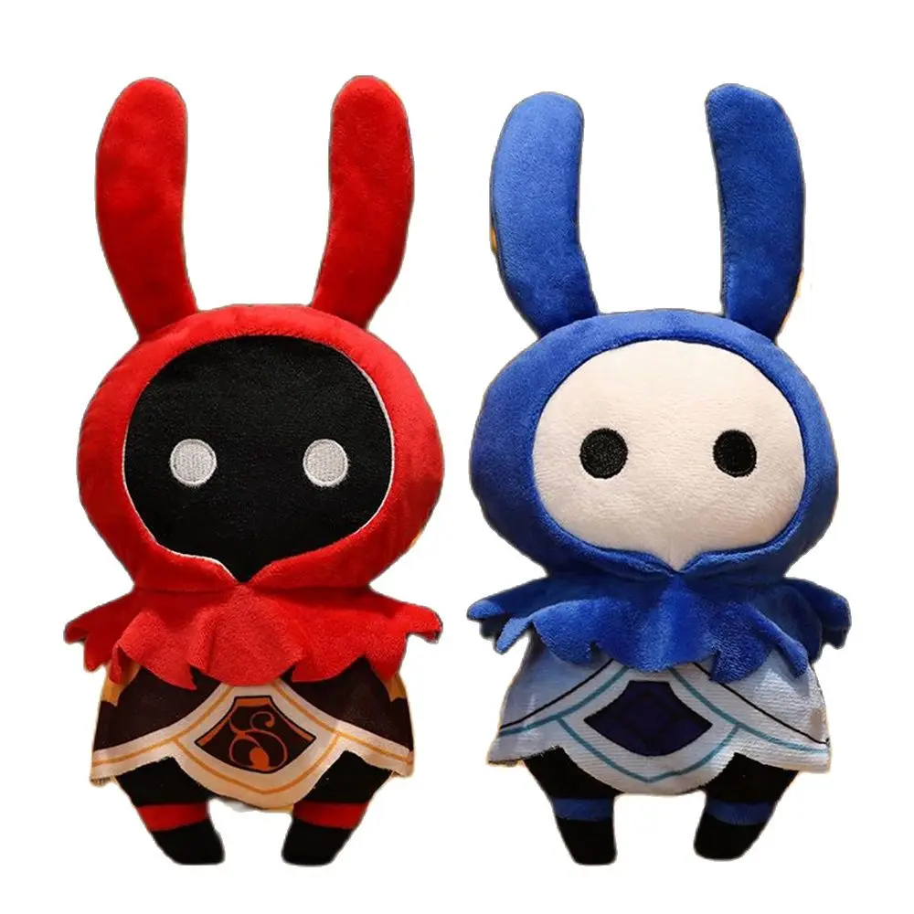 

30CM Original God Anime Cute Plush Toy Water Fire Abyss Mage Red And Blue Two Yuan Doll Send A Friend Christmas Birthday Gift
