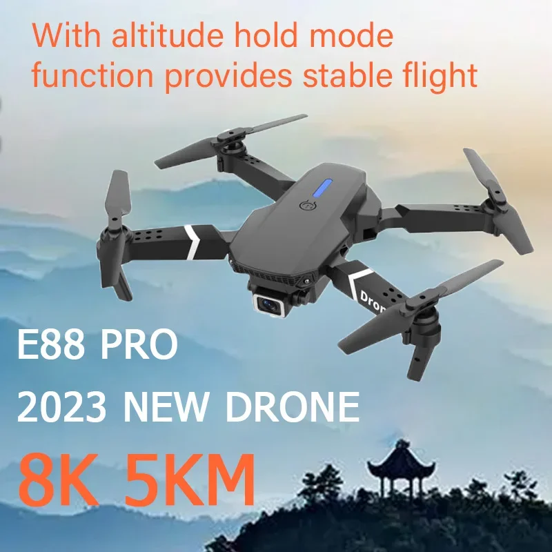 

PYLV E88 Pro Drone Wide Angle Quadcopter WIFI FPV HD Camera 5G Photography Hight Hold Mode Foldable Arm Mini RC CHILD Toy Gift