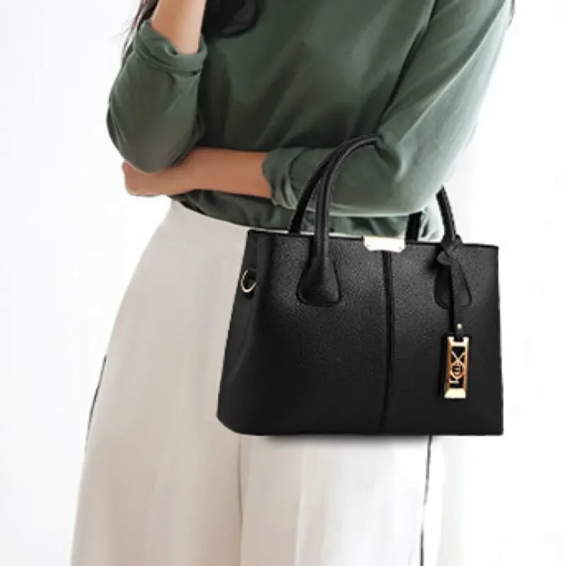 

Crossbody Handbag Bag European And American Fashion Simple Large Capacity Single Shoulder Solid Color For Women