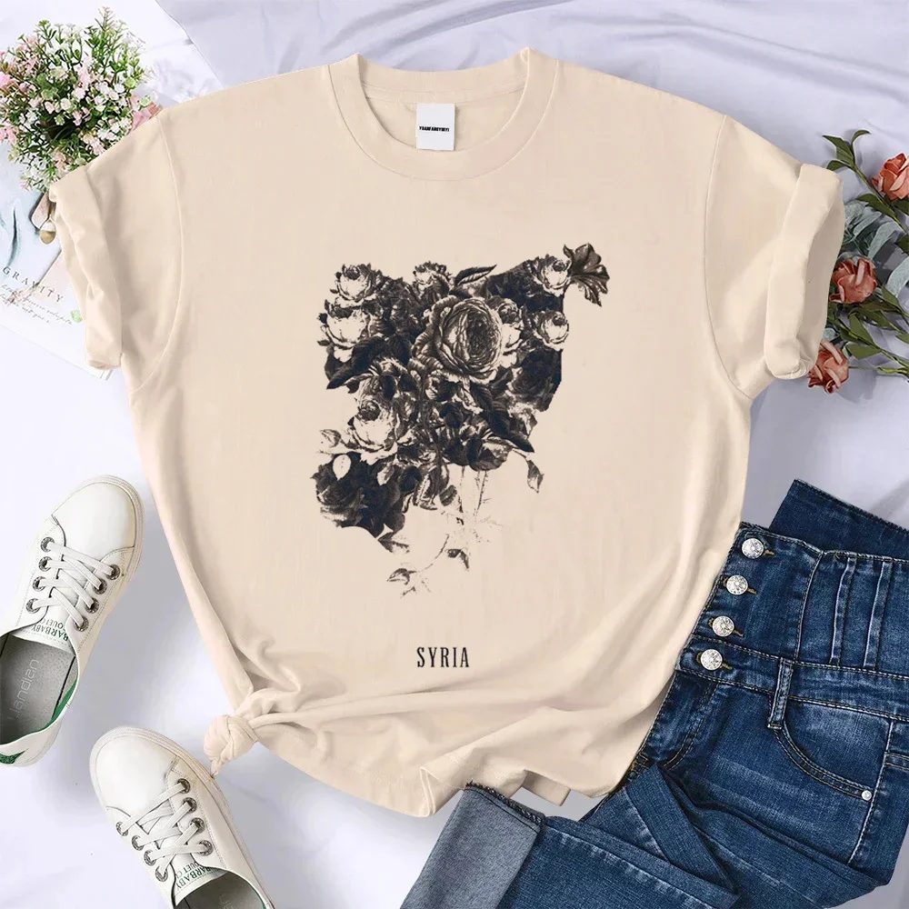 Сирия рубашка женская Y2k графика поп-культура дышащая панк футболка 80-х годов