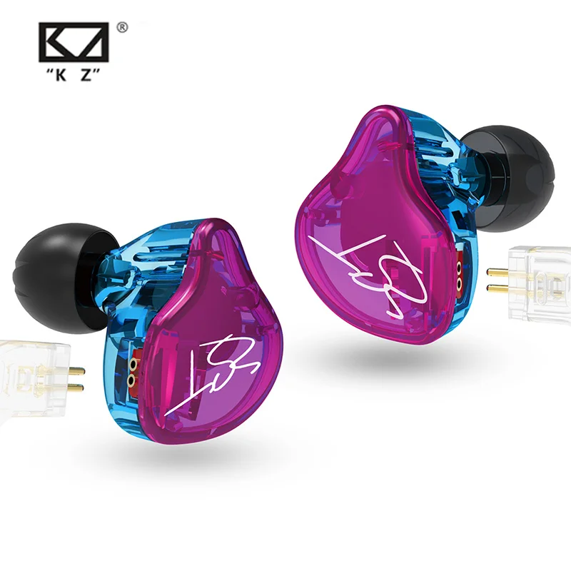 

KZ ZST Hybrid Technology 1DD+1BA Earphones 3.5mm In Ear Monitors Noise Cancelling HiFi Music Sports Bass Earbuds Headset