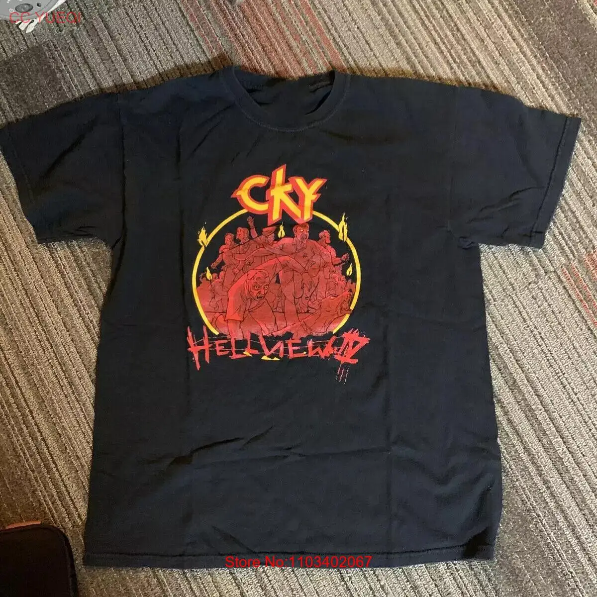 Группа CKY подарок для фанатов черная хлопковая футболка всех размеров RM909.webp