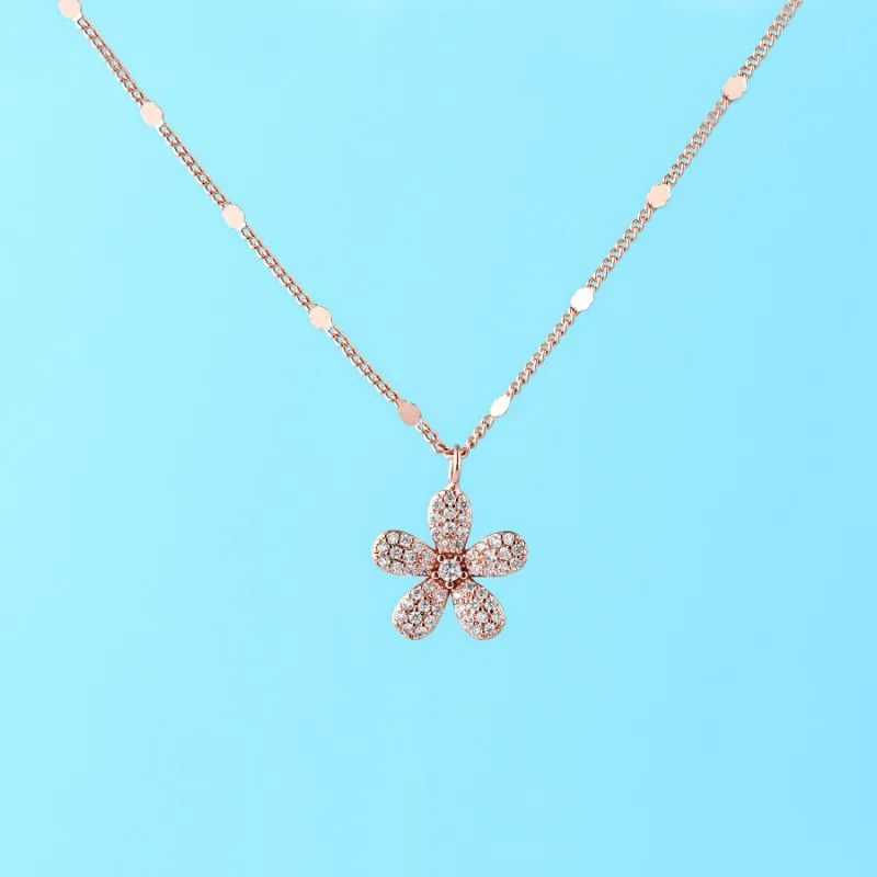 Новое маленькое свежее повседневное стильное цветочное ожерелье для женщин