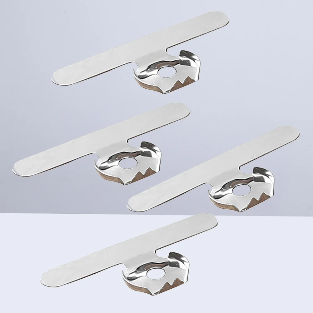 

4 Pcs Garlic Peeler Stainless Steel Ginger Planer Chestnut Peeler Garlic Peeling Device for Home Kithcen