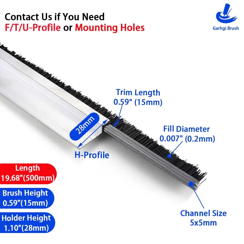

Чистящие щетки для уплотнительной ленты, бытовые двери, окна, защита от погоды, пыли, грызуны, насекомые, удаление грязи, промышленное руководство
