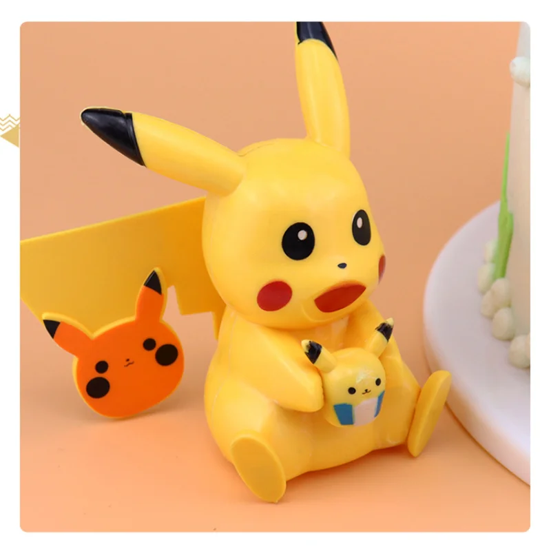 

[TAKARA TOMY] Pokemon Go Pikachu Plastic Light Cake Decoration Cute Pet Elf Magic Toy Ornaments Anime PVC Figure A22092313