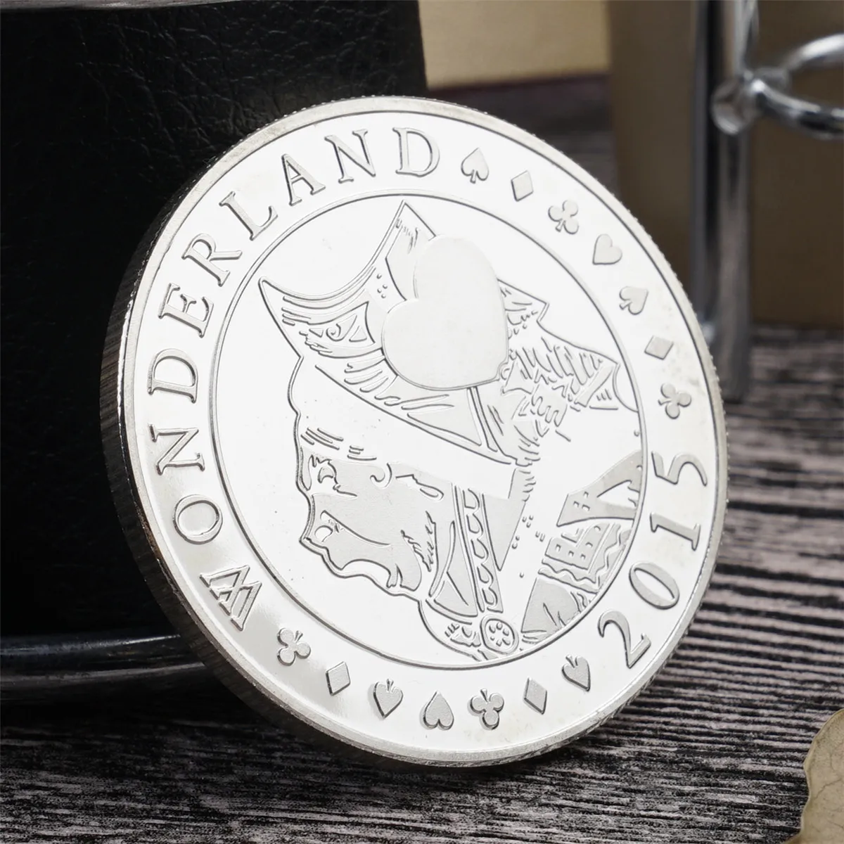 Коллекционный подарок с Белым Кроликом, памятная монета на 150-ю годовщину Алисы в стране чудес, сувенирная монета