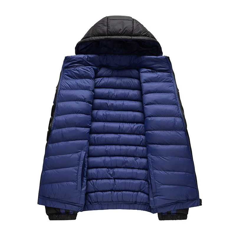 Winter Cotton Padded Clothes European and American Men's Detachable Hooded Double-sided Fashion Coat Casual Men's Fashion