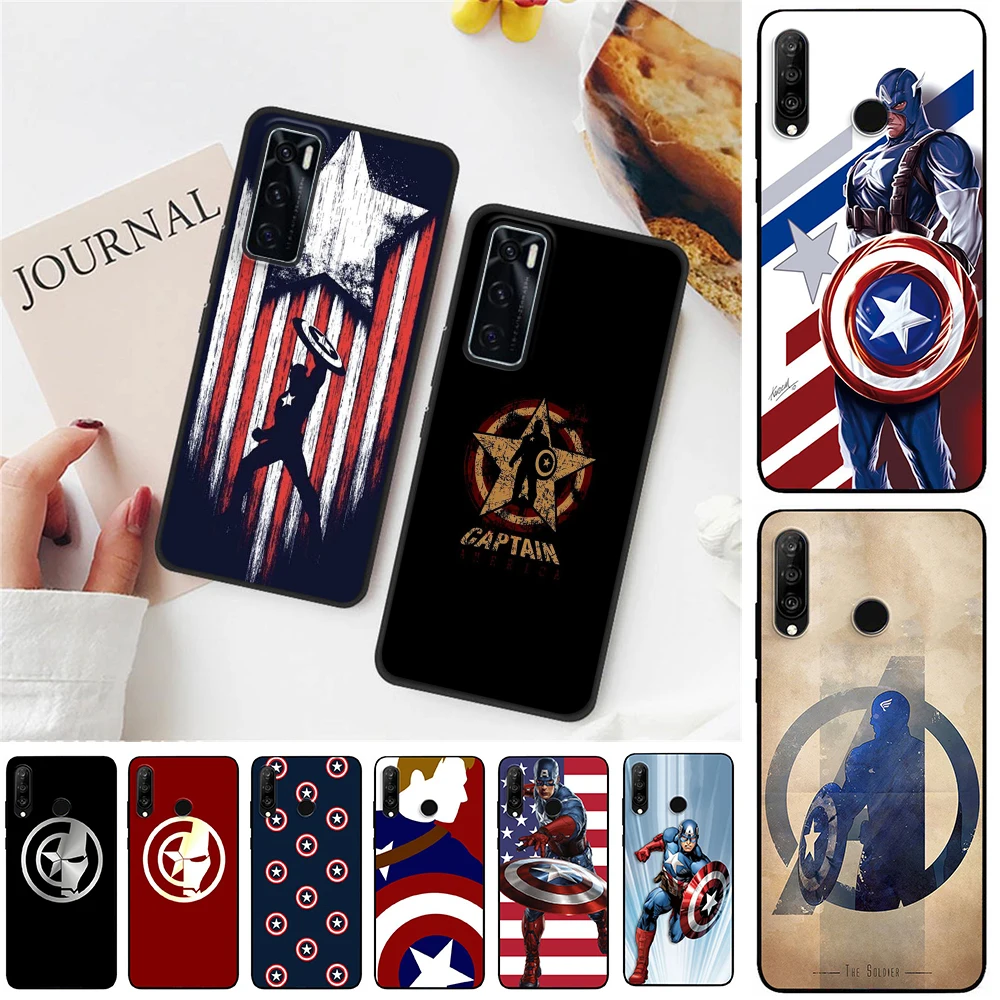 

Marvel superhero Captain America Phone Case for VIVO Y11 11S 12S 15 17 19 20 21S 30 33S 55S 75 76 81 85 89 91C S1 Pro T1 Cover