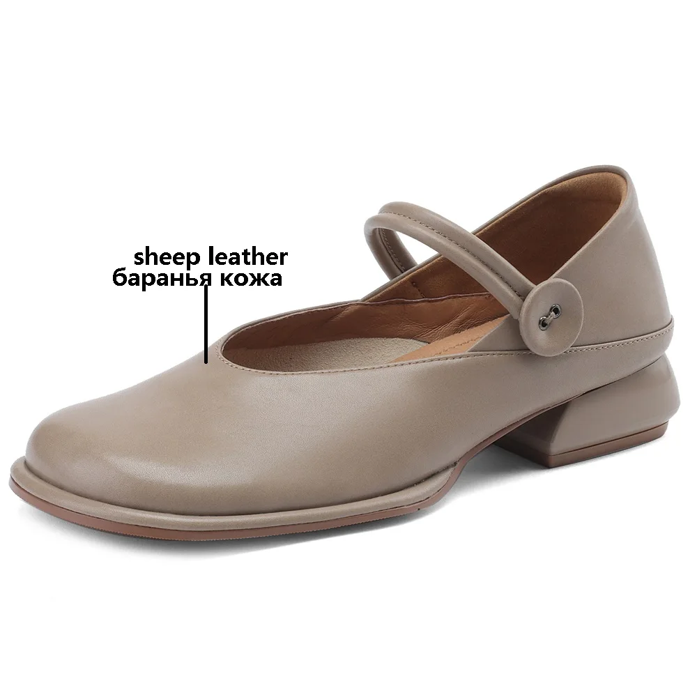 2024 Новинкавесна-летостильные женские туфли лодочки из натуральной кожи женская