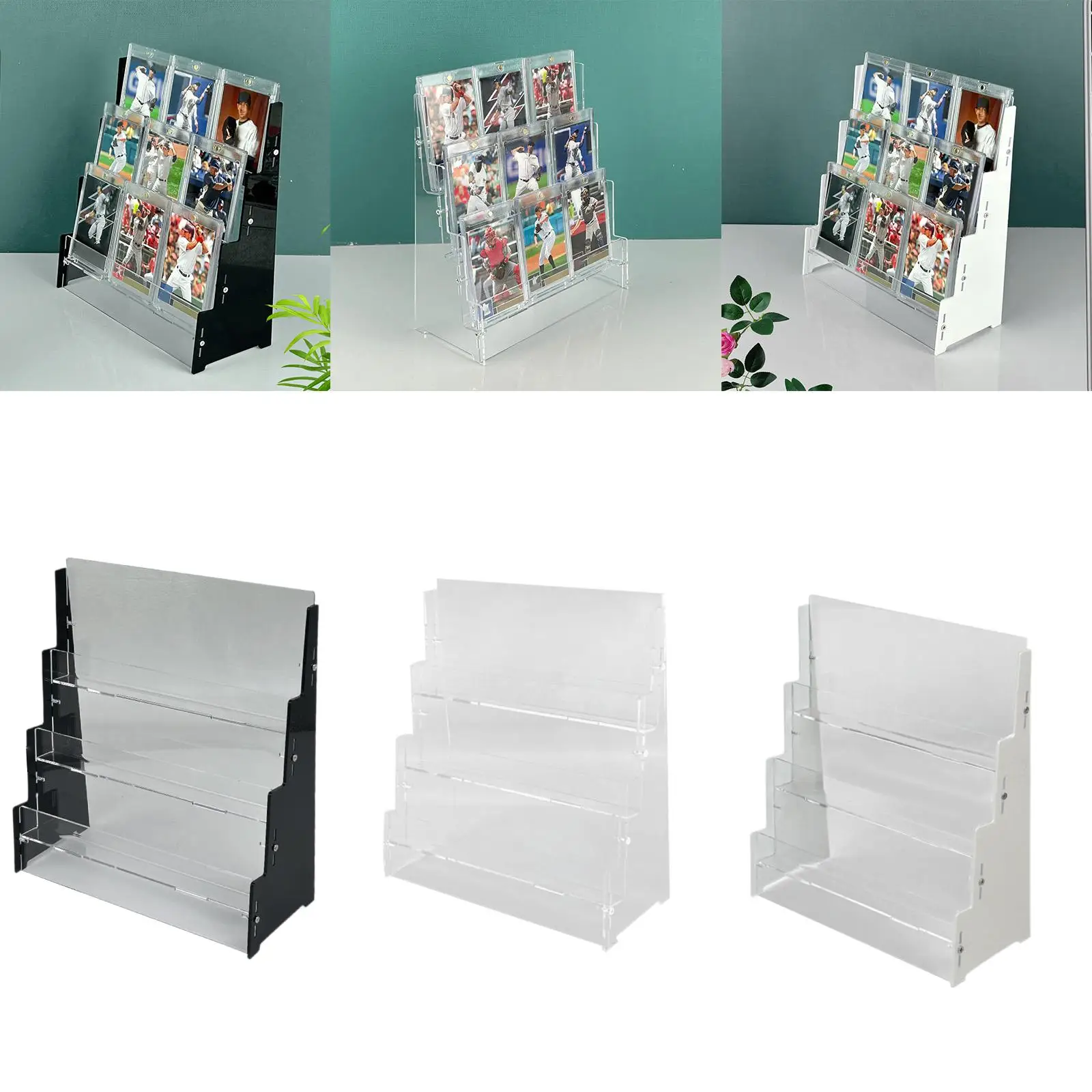 Полка для демонстрации Спортивных Карт 3 уровня акриловые полки 12 карт