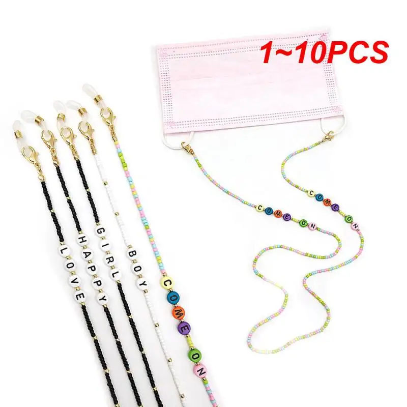 

1~10PCS Eyewear Cord Holder 8g Fashion 2-in-1 Cute Design Non-slip Glasses Accessoreis Sunglasses Lanyards 70cmx3mm Easy To Use