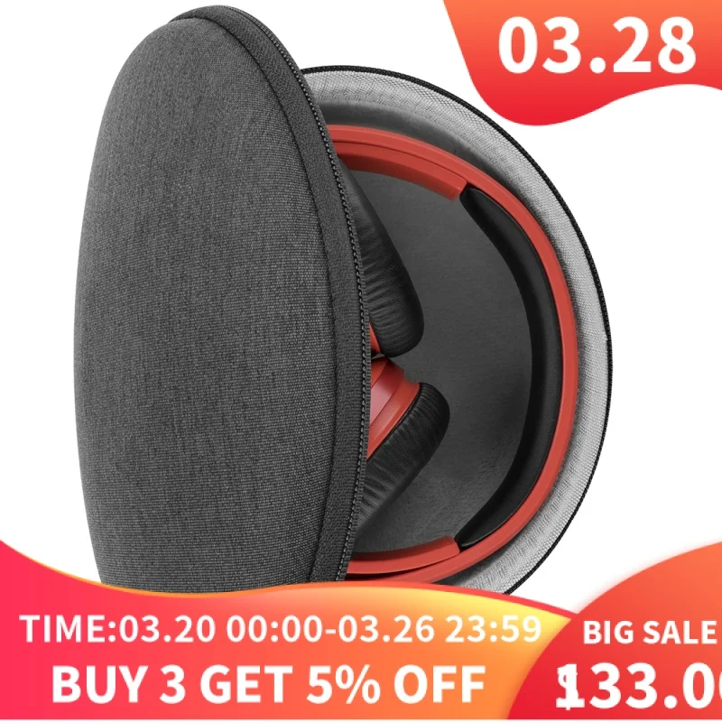 

Geekria Shield Headphones Case Compatible with JBL Live 650 BTNC, E65BTNC, TUNE 750NC, Hard Shell Travel Carrying Bag