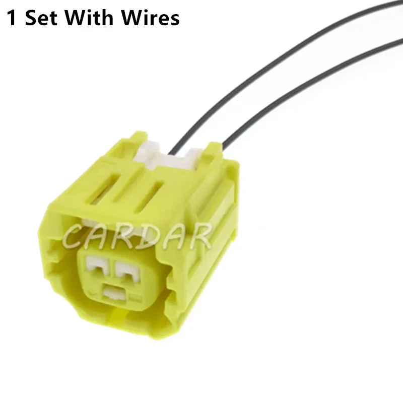 1 комплект, 2-контактная автомобильная розетка для проводки 7283-8794-70 90980-12490, автоматический разъем провода, желтый автомобильный адаптер, сборка переменного тока