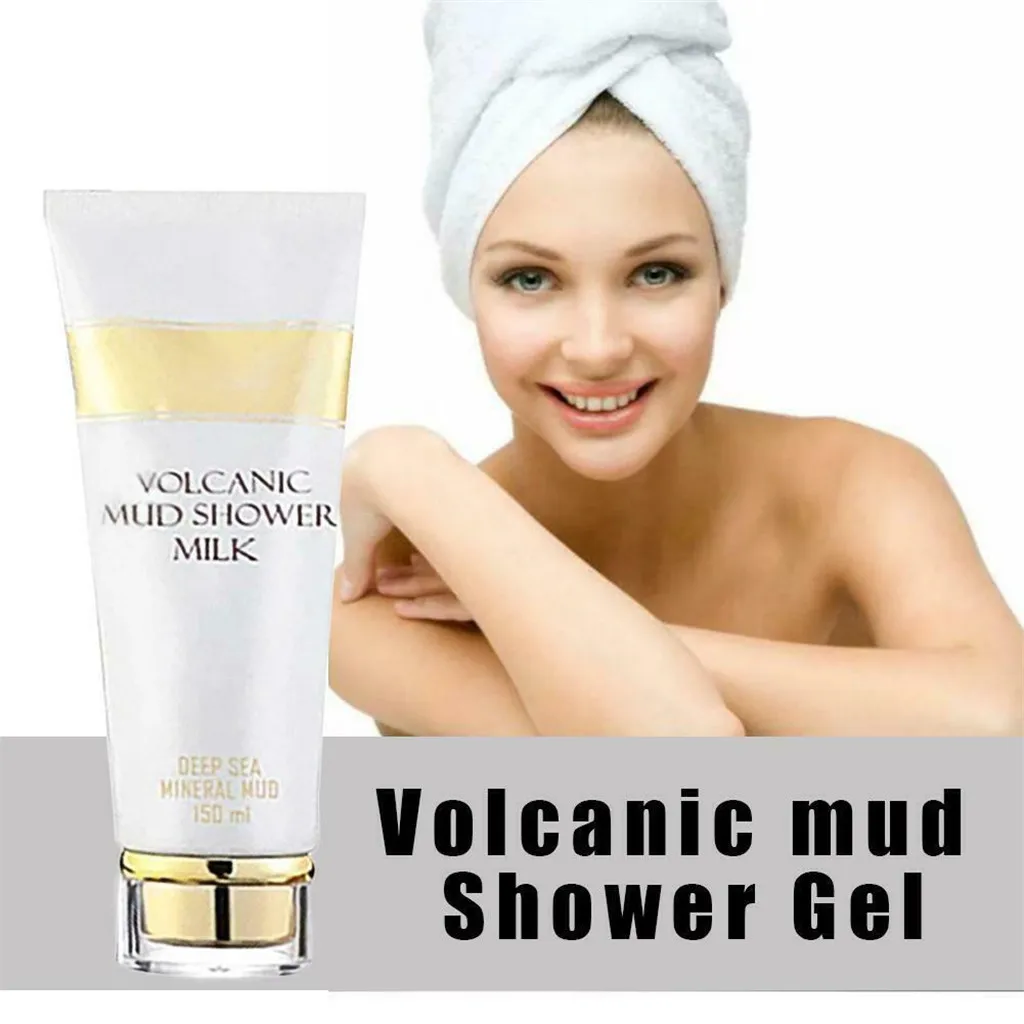 

Volcanic Mud Shower Whitening Milk Volcanic Mud Bath Milk Cream Exfoliating Gently Effective Cleaning Shower Gel