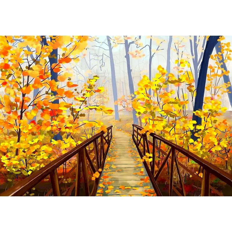 

GATYZTORY Oil Painting Bridge Drawing On Canvas HandPainted Art Gift DIY Picture By Number Scenery Kits Home Decor