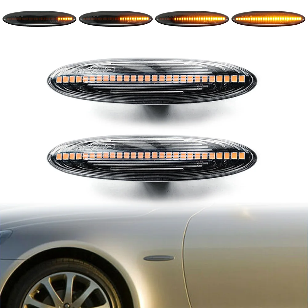 Автомобильная динамическая светодиодная боковая габаритная лампа указателя