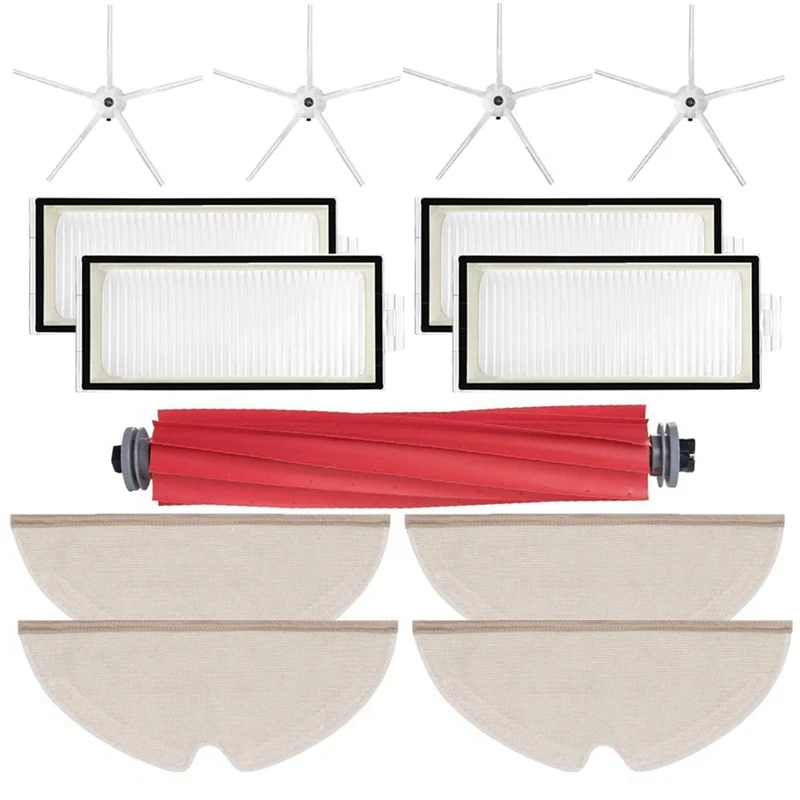 

Сменные детали: роликовая щетка, боковые щетки, фильтр НЕРА Для Roborock Q7 Q7MAX Q7MAX + аксессуары для пылесоса