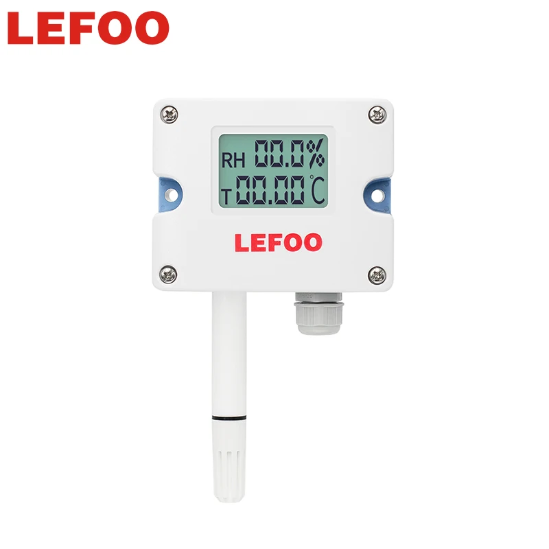 

Передатчик температуры и влажности LEFOO с ЖК-дисплеем, цифровой преобразователь, настенный датчик температуры и влажности