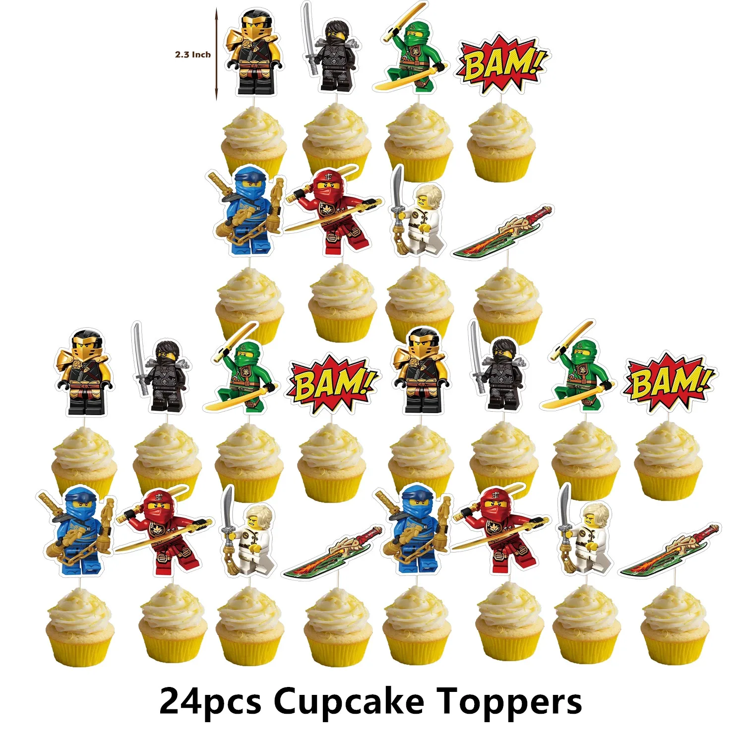 1 комплект Детские шары-ниндзя |