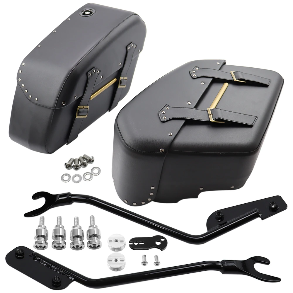 

Полужесткие съемные кофры объемом 2840 куб. дюймов для Harley Fat Boy Gray Ghost FLSTFI Breakout 114 FLFB/S FXBR/S 2018-2026
