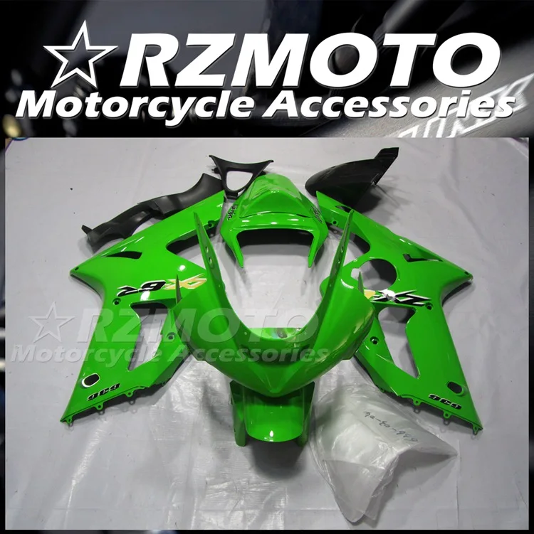 

Новый комплект обтекателей для цельного мотоцикла ABS, подходит для Kawasaki Ninja ZX-6R 636 zx6r 2003 2004 03 04, комплект кузова зеленого цвета