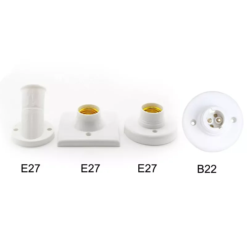 

NEW Screw Lamp Base e27 B22 Lamp holder Socket base Light Bulb e27 Socket Holder Adapter Snap-in lamp holder