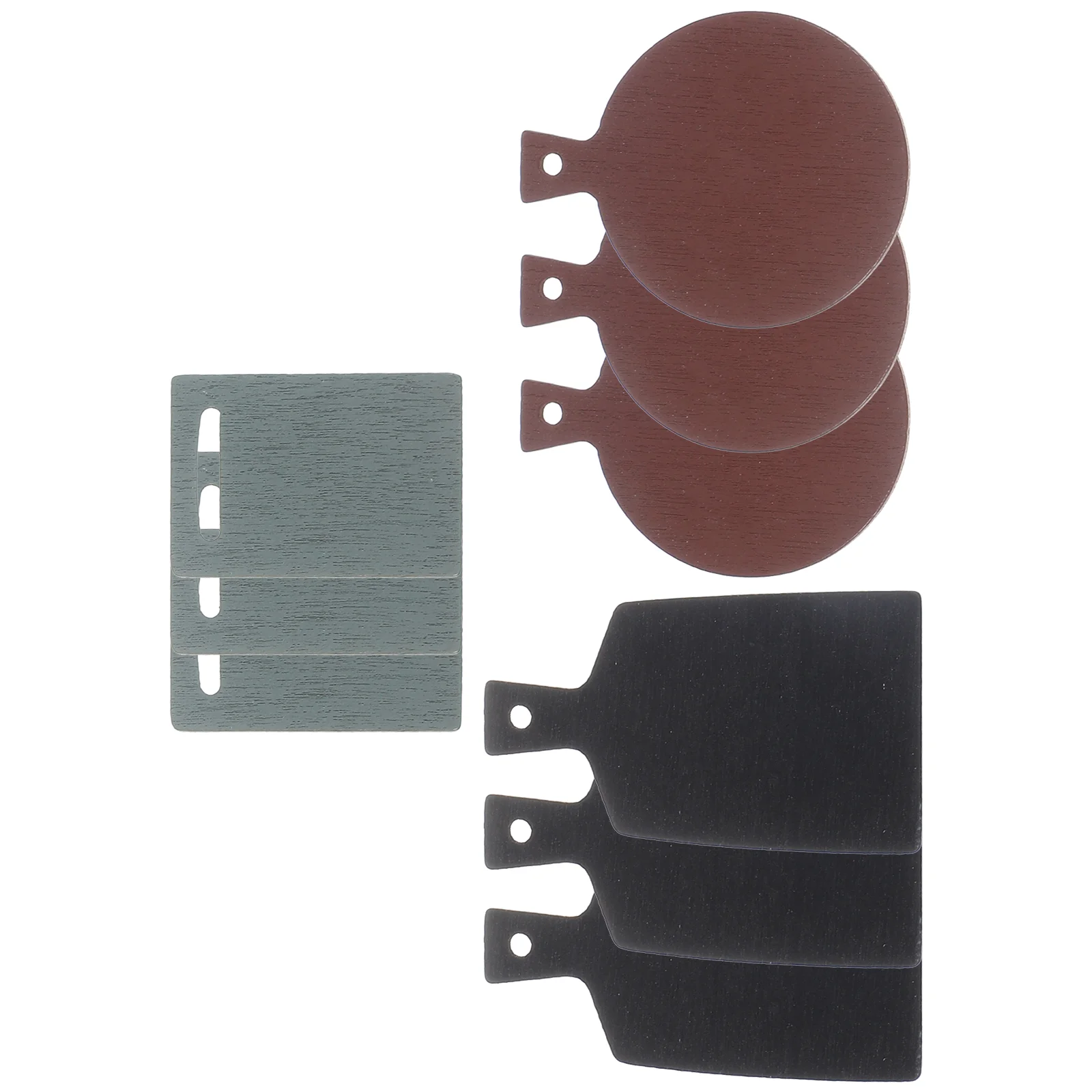 9 шт. модель поддона миниатюрные подносы для еды дома кухонная тарелка украшения