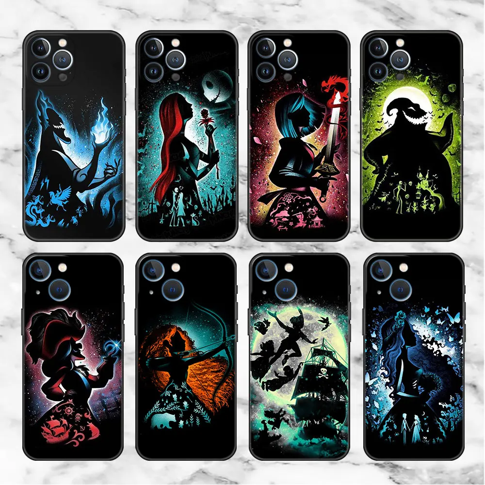 

Villain Disney Princess Case For Apple iPhone 13 11 Pro Max 12 XR SE 2020 Phone Cases X XS 7 8 Plus 6 6S 5 5S Soft Bumper Cover