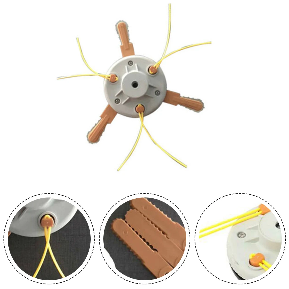 

Trimmer Heads & Blades Set For Mowing Garden Agriculture Lawn Replacement Lawn Mower Parts Nylon Blades Garden Power Tools