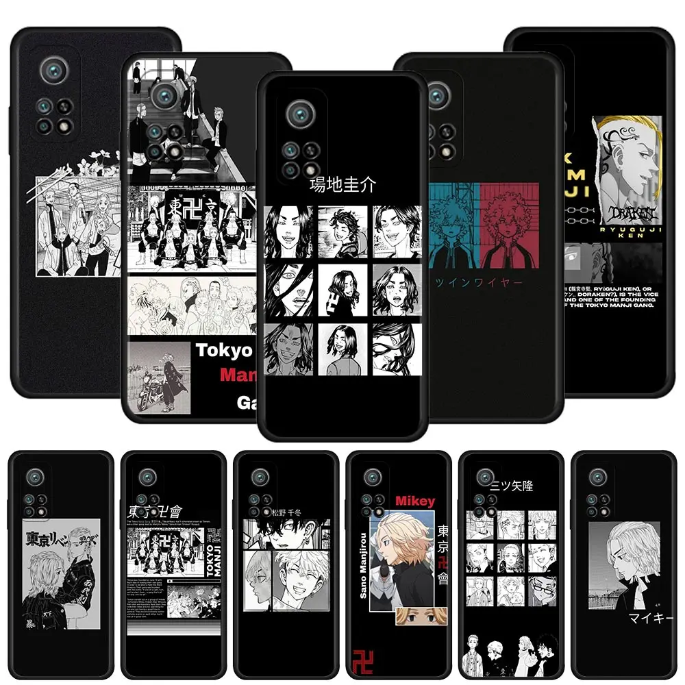 Чехол для Xiaomi Mi 12 10 10T Pro 5G 12X 11 Note 8 A2 Lite 9 SE 9T CC9E чехол с аниме мультяшными токийскими