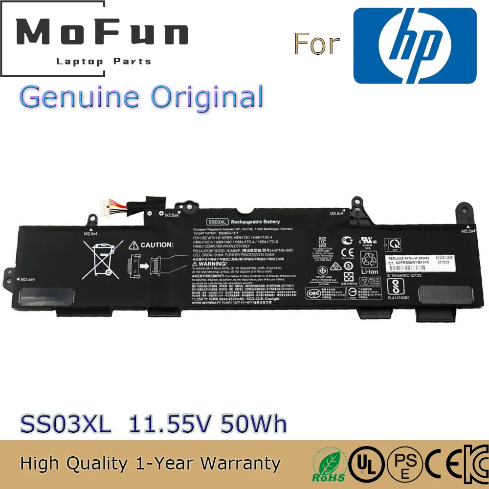 Новый оригинальный аккумулятор SS03XL для ноутбука HP EliteBook 11 55 G5 G6 840 730 735 ZBook 14U Mobile