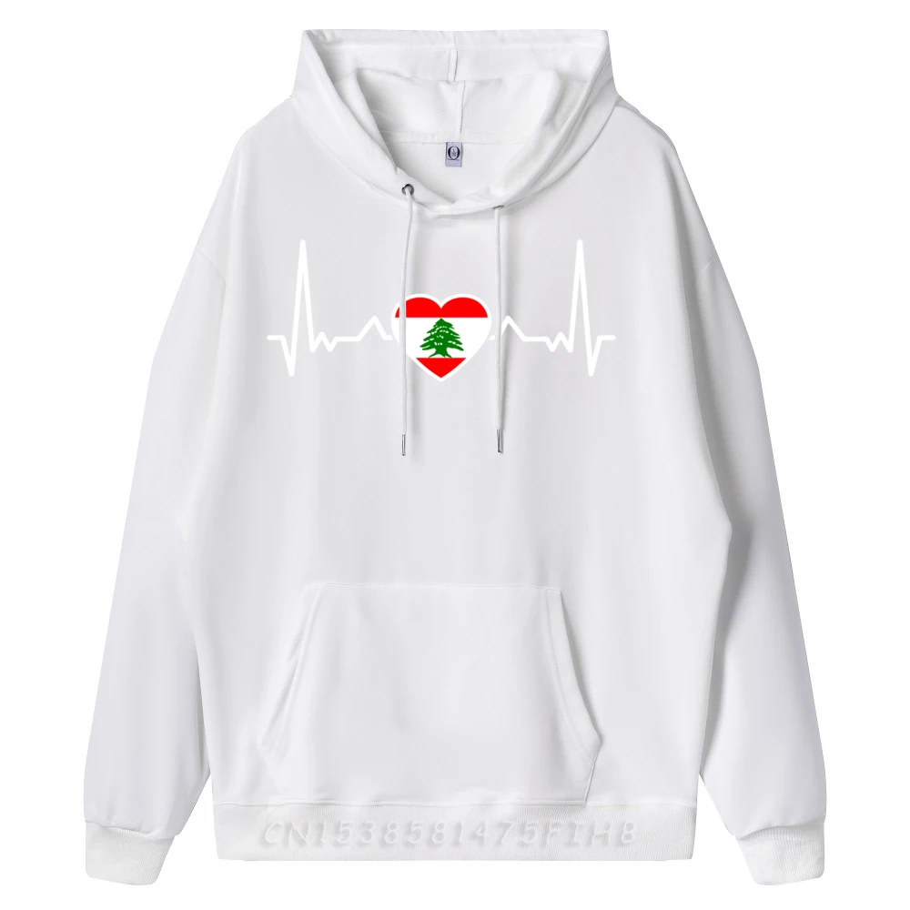 Ливан Сердцебиение Ливанский флаг Большая толстовка с капюшоном Мужская