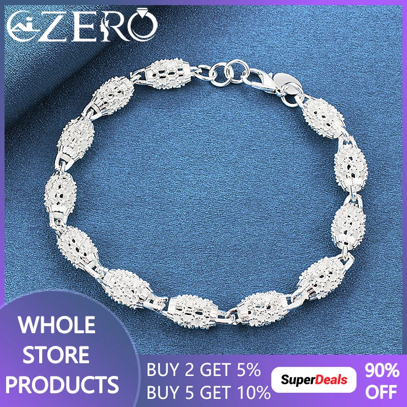 

Hot New 925 Sterling Silver Bracelets For Women Exquisite Fashion Hollow Bead Ball Chain Wedding Party Jewelry Christmas Gifts