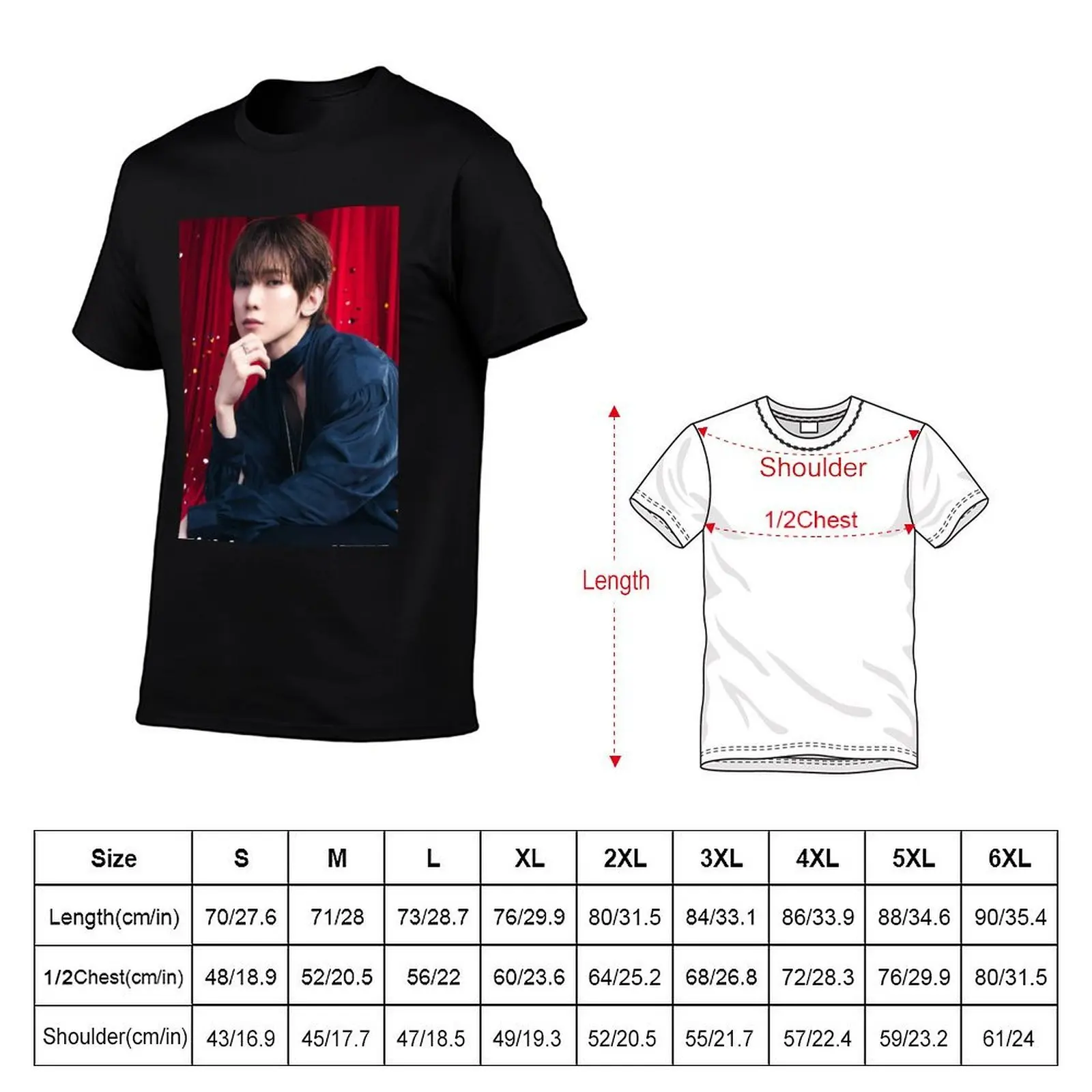 Фото Футболка YEOSANG Birthday ATEEZ KPOP, мужские футболки, хлопковые футболки для мужчин, белая футболка в стиле аниме, футболка №2