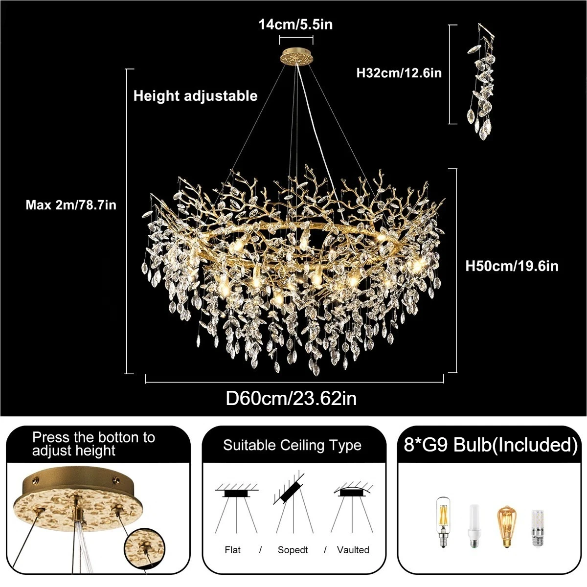 

Artpad Ретро хрустальная люстра K9