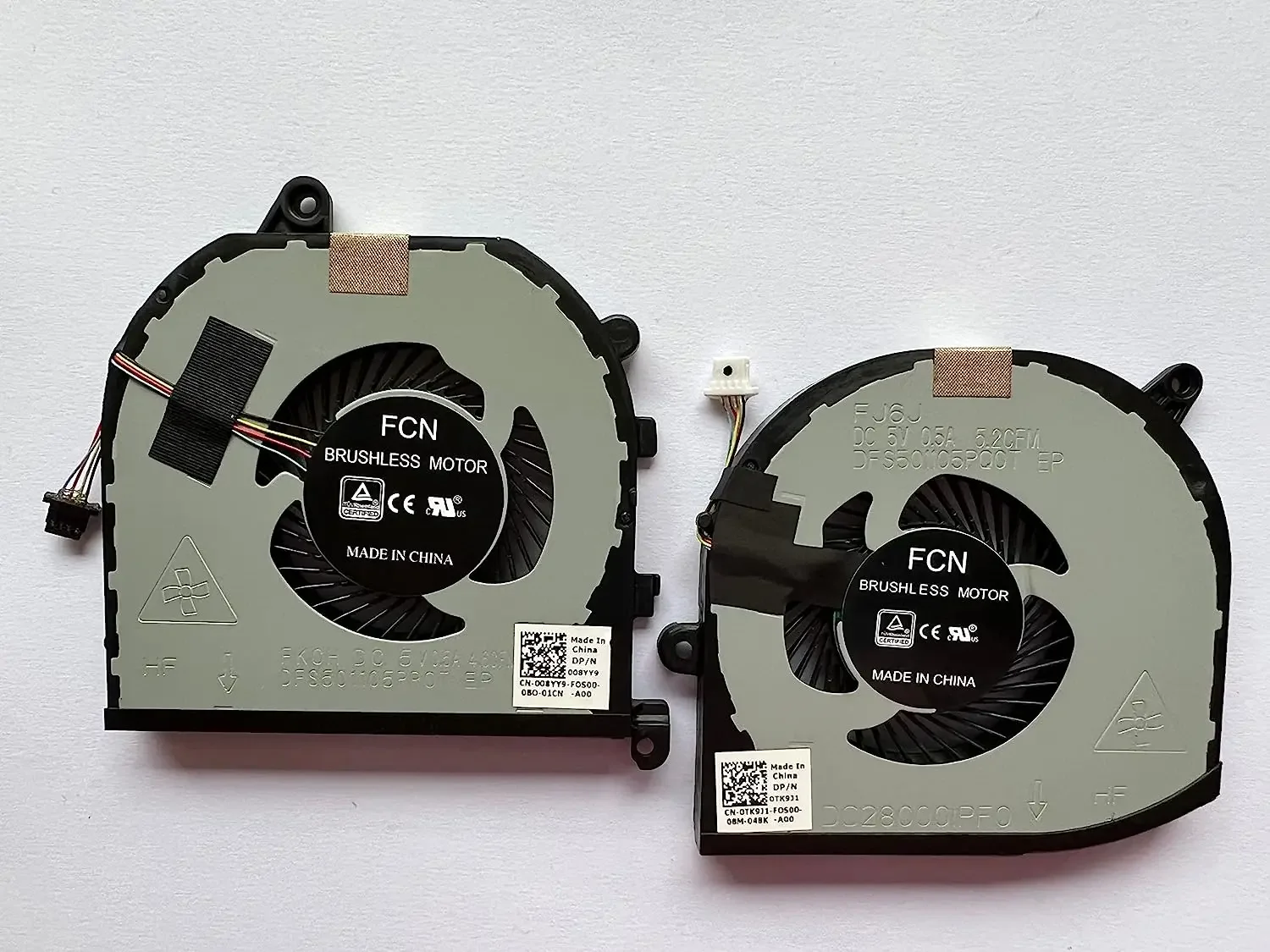 Вентилятор для Dell XPS 15-9570 комплект охлаждающих вентиляторов процессора и