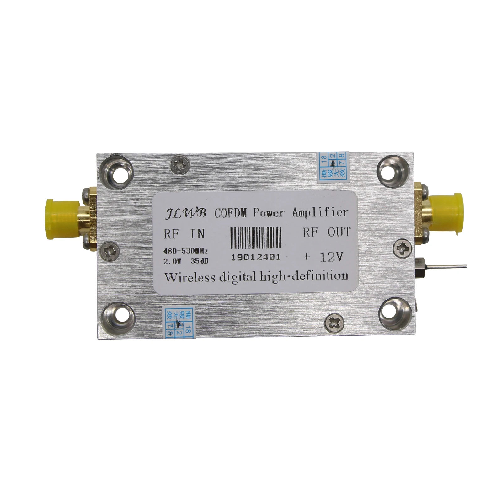 

2W 303-550MHz Amp DVB-T COFDM Transmission Power Amplifier for UAV Drone Telemetry 2000mw