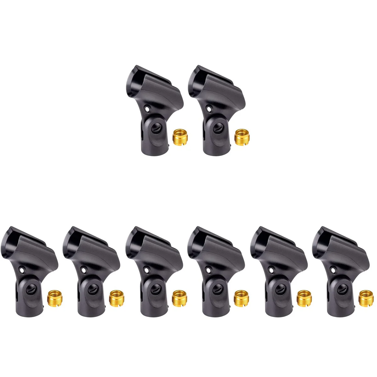 

8 Microphone Clip Holders Mic Clips Universal Microphone Clips Mic Clamps with Adapters