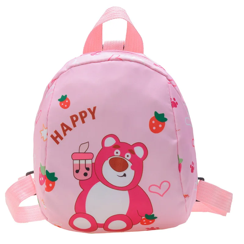 Ins Style New Children's Cute Cartoon Lotso Spiderman LinaBell Oxford Cloth Bags Kindergarten Boy and Girls Harness Backpack enlarge