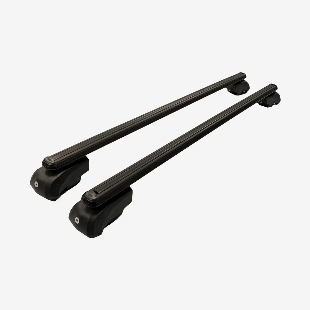 Поперечные рейки на крышу совместимые с TOYOTA COROLLA 2006-2013 (SW) запираемый черный