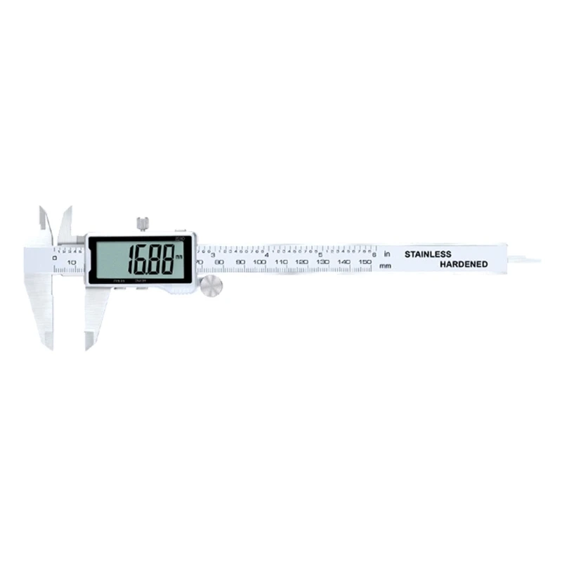

M6CF Electronic Digital-Caliper 0-6 Inches Stainless Steel Construction with Large LCD Screen for Household Measurement Tool