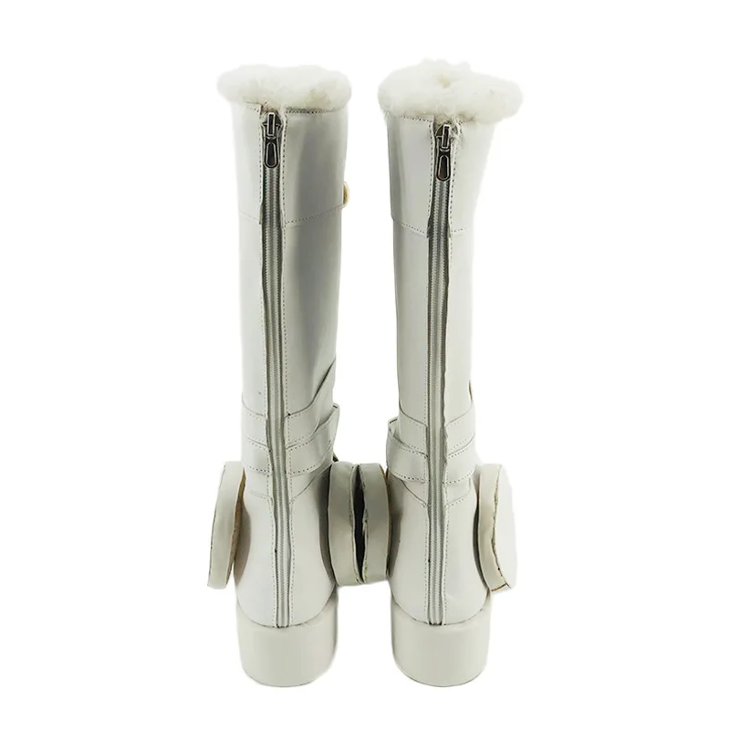 Аниме Mamusume красивые туфли дерби Oguri для косплея белые длинные сапоги косплей