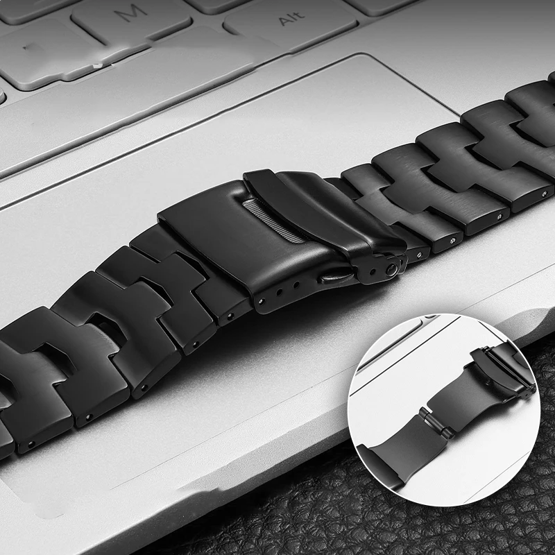 Titanium Metal Strap for correa Apple Watch 8 UItra 49mm 45mm 41mm iwatch 7 6 5 4 3 SE 44mm 40mm Replacement Strap Business Band