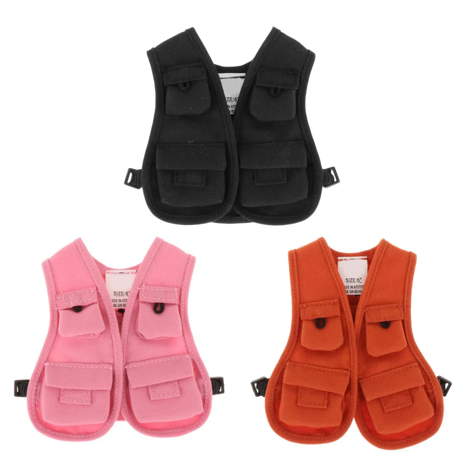 

1/12 Male Figure Doll Clothes Fashion Photography Vest Outfits Mini for 6 inch Action Figures BJD Doll Body Accessories