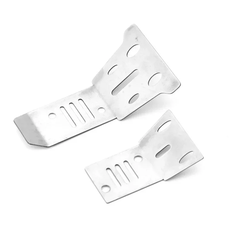 2 шт. защита переднего и заднего шасси из нержавеющей стали для Arrma 1/14 Mojave Grom