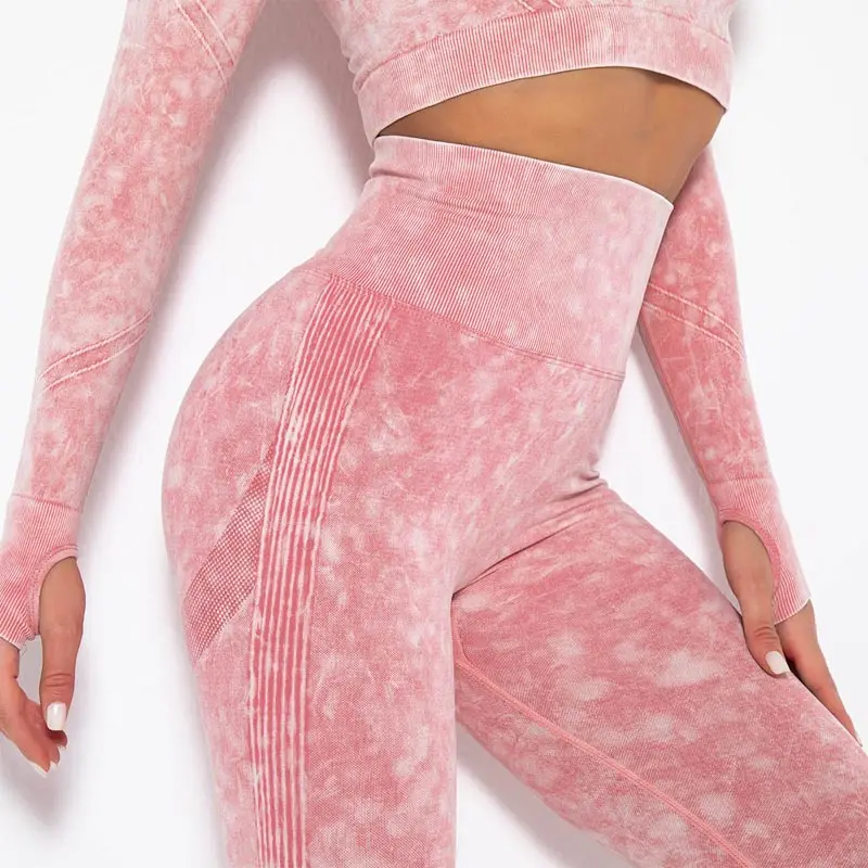 Women High Waist Hip Lift Leggings Seamless Knitted Gathering Buttocks Fitness Yoga Push-Ups Sports Pants Skinny Sexy Leggings