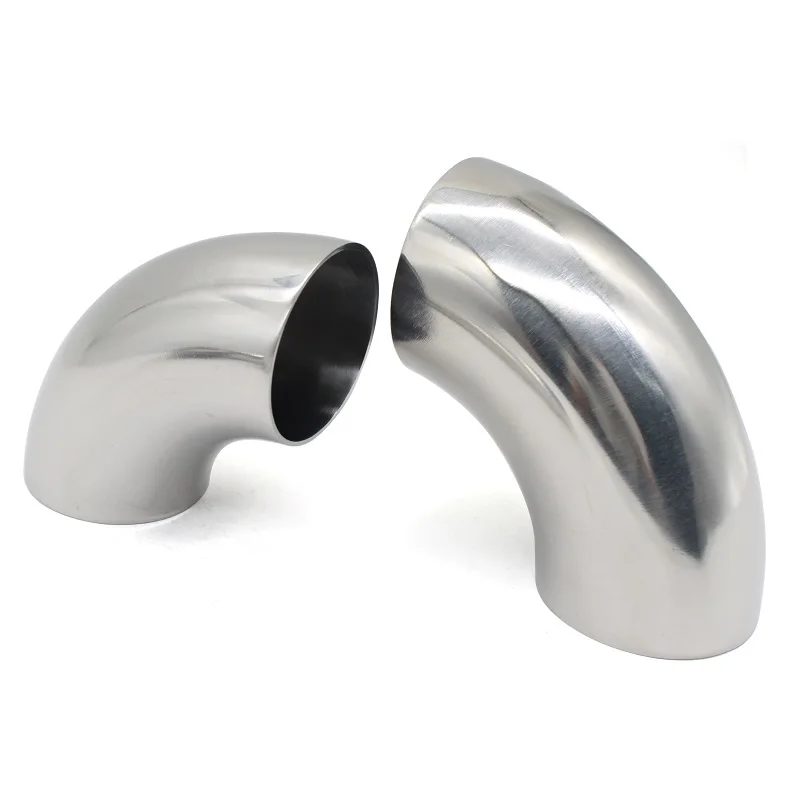 SS304 SS316L Нержавеющая сталь ГОРЯЧИЙ колено для санитарной сварки 90-градусный