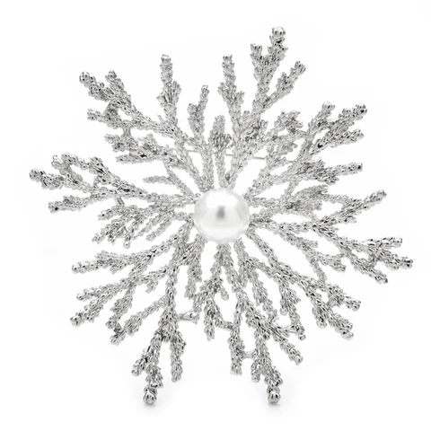 Снежинки из цинкового сплава, 2 цвета